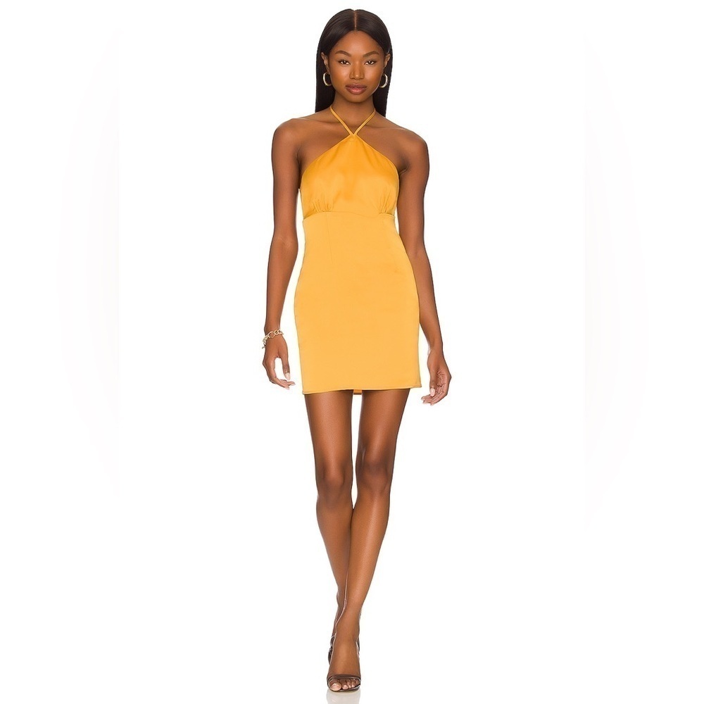 Nwt Revolve/Lovers And Friends Women’s Sz X-Large Mustard Teagan Mini Dress